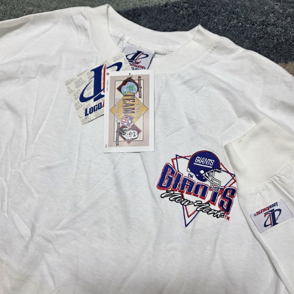 NWT Logo Athletic New York Giants Long Sleeve Shirt XL Vintage NFL 90s Style